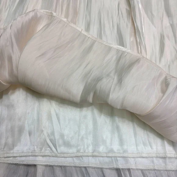 Bundle 3 or more Cream Midi A-Line Skirt for Weddings - Picture 2 of 4